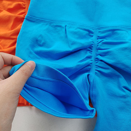 High-Waisted Summer Women's Elastic Slimming Yoga Shorts Quick-Dry Running Shorts Fitness Shorts