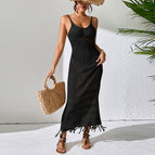 Black Suspender Dress / S