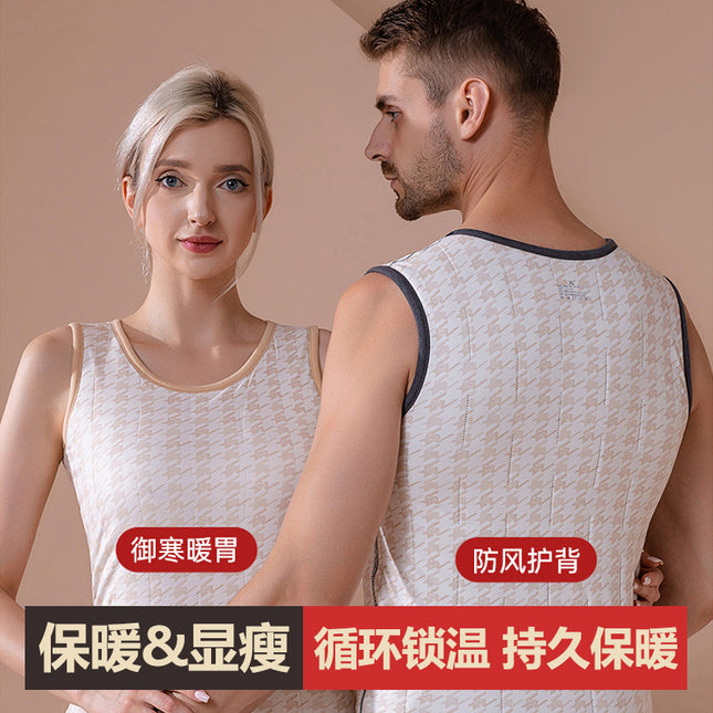 Arctic Fleece Autumn and Winter Wool Warm Vest fleece-lined Thickened Warm Clothes Warm Vest Base Shirt for Men and Women Couple