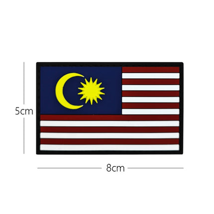 3D PVC Rubber Patch Velcro Badge Silicone National Flag Soft Glue Garment Accessories World Flags