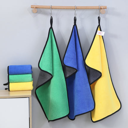 Customized Logo Gym Cleaning Company Hot-Stamped Promotional Glass Cleaning Towels for Interior Surfaces Without Leaving Marks, Advertising Gift Towels
