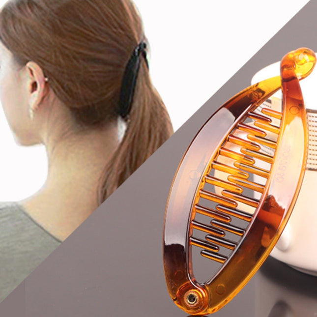 Europe and the United States cross-border 4 color acrylic fish clip flat splint clip fashion hairpin clip girl ponytail hair accessories wholesale