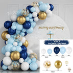 Blue balloon set 016