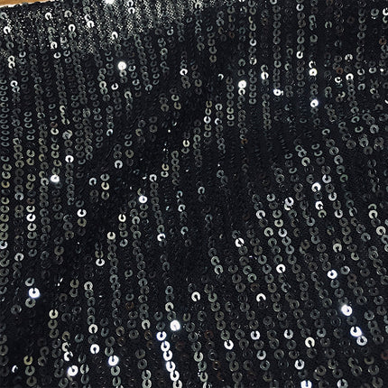 3mm straight sequins embroidered stretch mesh vertical embroidered beads fabric dress wedding dress stage clothing fabric wholesale