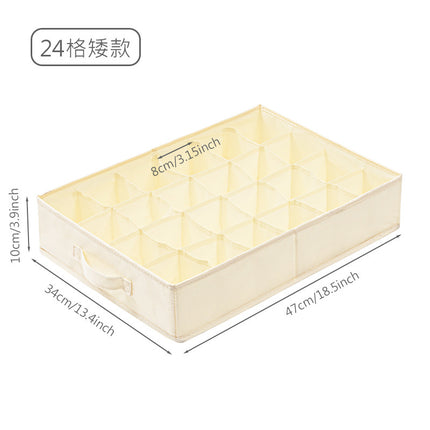 Storage Box Wardrobe Clothes Sorting Storage Box Household Fabric Folding Underwear Underwear Sweater Compartment Storage Artifact