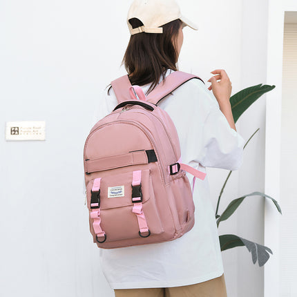 New high-looking schoolbag female primary school student Junior High School High School large capacity backpack youth vitality simple casual backpack