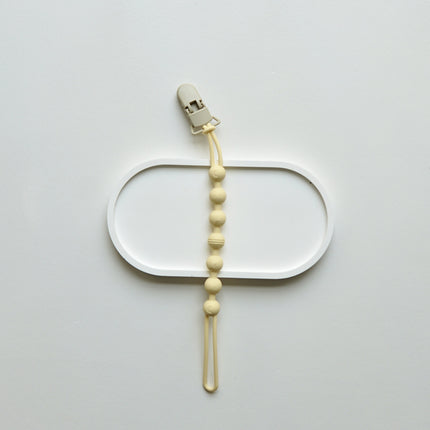 Ins Nordic Style New Plastic Clip Silicone Chain Baby Toy Grinding Stick Tooth Gum Silicone Chain Nipple Anti-losing Rope