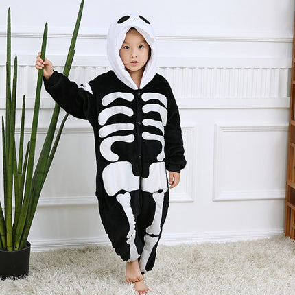 Mixed batch autumn and winter flannel children's cartoon conjoined animal pajamas Tigger home clothes too long thick wholesale