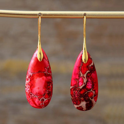Stone Drop Earrings / Boucles Pierre Naturelle