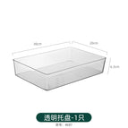 Mimu. transparent square tray [cannot be stacked]