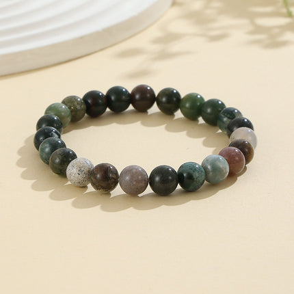European and American Cross-Border Hot-Selling Popular Jewelry 8mm Natural Stone Bracelet Amethyst Tiger Eye Stone Agate Bracelet Jewelry