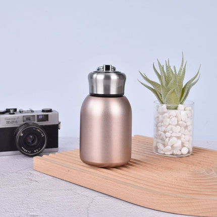 Cross-Border Mini 316 Stainless Steel Chubby Thermos Cup with Ring Flap Pocket Pants Cup Vacuum Double-Layer Portable Cup