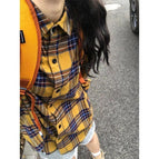 711 yellow plaid / M