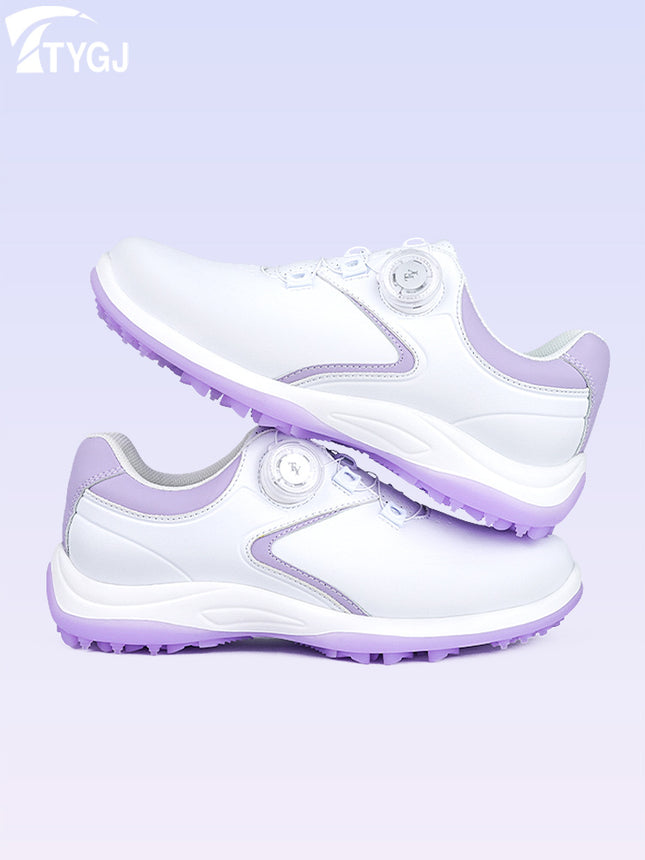 golf shoes women's golf shoes knob elastic shoelace versatile casual shoes non-slip fixed nail waterproof shoes