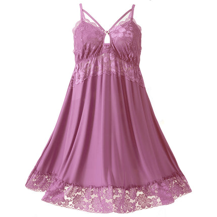 Factory Direct Sales Summer Nightgown, Pajamas, Female Sexy Backless Suspenders, Pure Lust Style Home Clothes Two-Piece Set, One Piece Drop Shipping