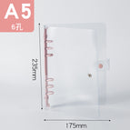 A5 pink clip pink buckle pvc binder