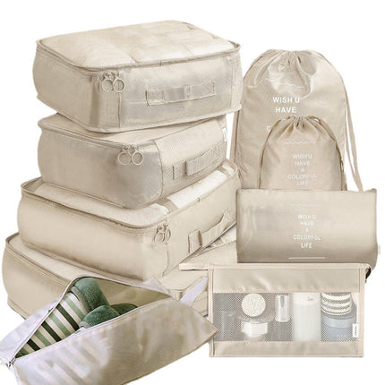 Hot Selling Clothes Finishing Storage Bag Nine-Piece Suit Large Capacity Luggage Case Multi-Size Travel Supplies Storage Bag