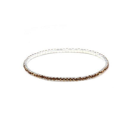 2.0mm Superfine Rhinestone Bracelet Stretch Bridal Bracelet Korean Style Single Row Flash Diamond Stretch Crystal Bracelet