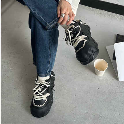 2025 Spring Explosions Big Head Bread Shoes Thick Sole Torre Shoes Women's Mango Head Casual Shoes All-match Women's Shoes