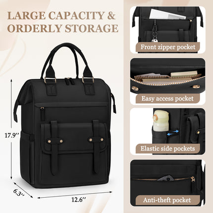 Multi-Compartment Backpack 15.6inch Laptop Bag USB Interface Short Trip Business Trip Durable and Waterproof