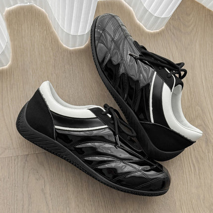 Black Racing Moral Training Shoes Men's New Mesh Breathable Forrest Gump Shoes Sports Casual Shoes Apple Shoes Leather Sc12