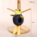 Size as shown in color / Tire frog pendant - about 18cm/30g
