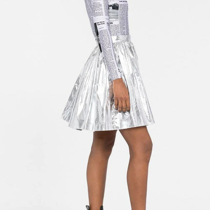 Cross-border hot women's clothing supply wholesale nightclub light patent leather skirt sexy hot girl performance clothing wholesale