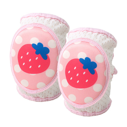 Children's knee pad adjustable elbow pad infant crawling protective gear toddler anti-fall artifact mesh breathable knee pad cover