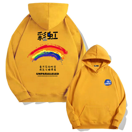Jay Chou Song Fans Hooded Sweats for Men and Women Autumn Teenagers Fashion Brand Loose Shoulder Long Sleeve Top