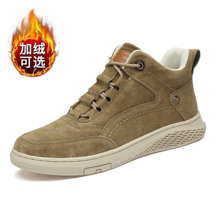 Men's Shoes, Autumn Soft-Soled Casual Shoes, Nubuck Leather Shoes, Breathable Sports Sneakers