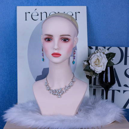 New Anime head model cos wig model head earrings jewelry hat display wig shop High-looking simulation man