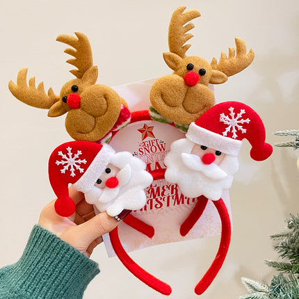 Christmas Antler Headband Holiday Costume Headband Cartoon Hairband for Women 2026 New Children's Hairpin Hair Accessory Gift