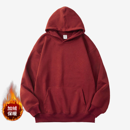 2025 New Autumn and Winter Oversize Hooded Sweatshirt Custom-Made with Fleece and Thickened, Loose and Lazy Style Autumn Hoodie Jacket