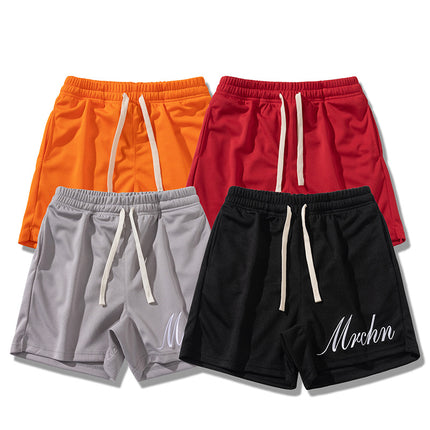 Carefully Selected New Quarter Pants, Summer American Simple Embroidered Letters Casual Sports Pants, No More Than Knee-Length Shorts Training Pants