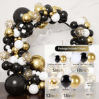 Black gold balloon set 007