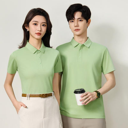 Summer Short-Sleeved Polo Shirt Work Clothes Custom T-Shirt Printed Logo Company Corporate Group Clothing Embroider Classy Business t