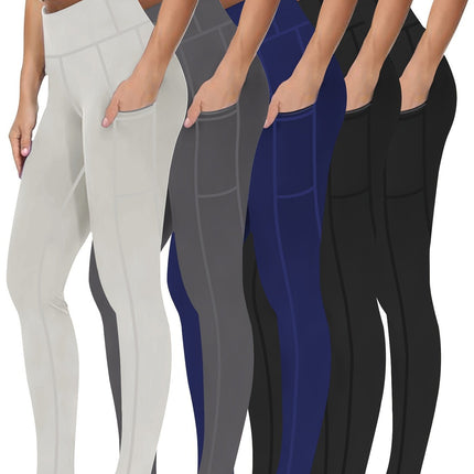 Five Piece Set of Oversized Sports Leggings for Women'S9 Po