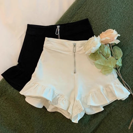 Live room dance anchorwoman costume sexy hot girl disco dancing shorts pure desire wind ruffled skirt pants hot pants
