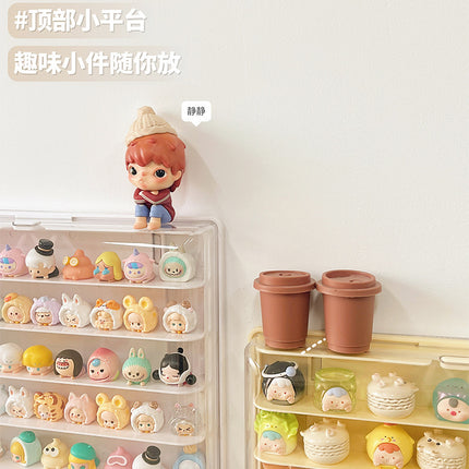 Cute Display Box Hand-Made Display Cabinet Wall-Mounted Blind Box Storage Display Rack Acrylic Transparent Small Ornament Display Rack