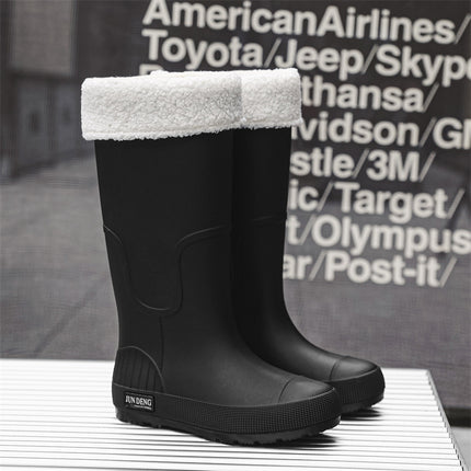 High-Top Women's Rain Boots, Spring & Fall Rain Boots, Women's High-Top Waterproof Shoes, Outdoor Work Non-Slip Waterproof Rubber Shoes, Women's Shoes