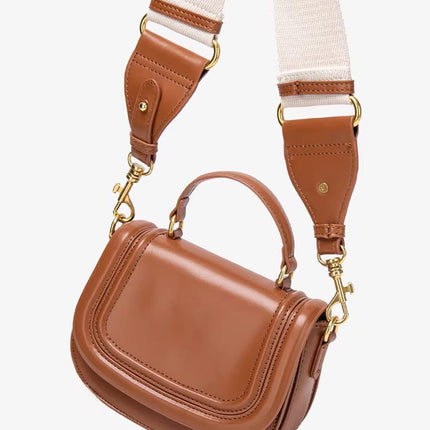 Zr Women's Bag 2025 Saddle Bag Chinese Red Women's Mini Flap Shoulder Handbag Cross-Border Trend