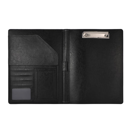 A4 Folder Calculator Multifunctional Leather Document Folder Office Contract Folder with Manager Folder Storage