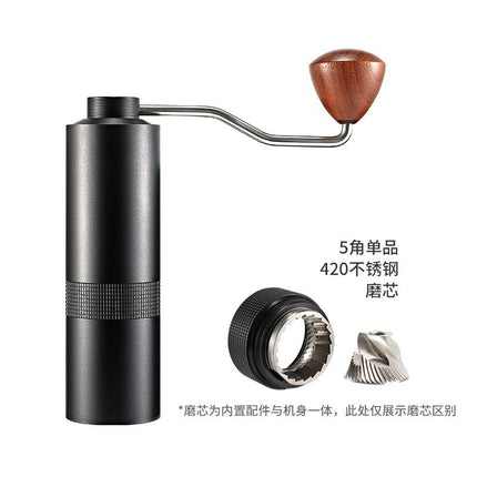 Cross-border hand grinder external adjustment coffee bean grinder stainless steel hand grinder seven star ghost tooth hand punch coffee machine