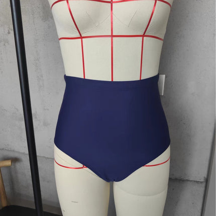 2022 high waist shaping sexy bikini swimming trunks (single product)