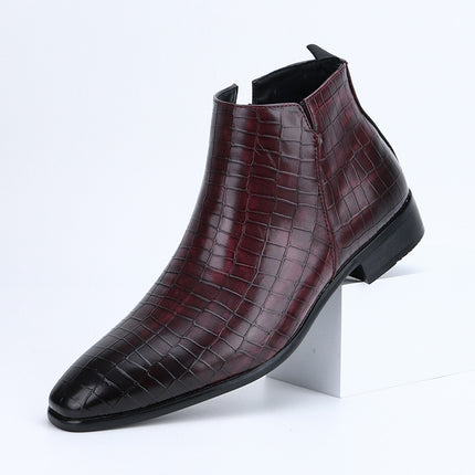 Men's Chelsea Boots Small Square Toe Men's Shoes Personalized All-match Fashion Men's Ankle Boots