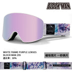 White frame purple film (non-magnetic)