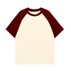 Wine red and apricot / S