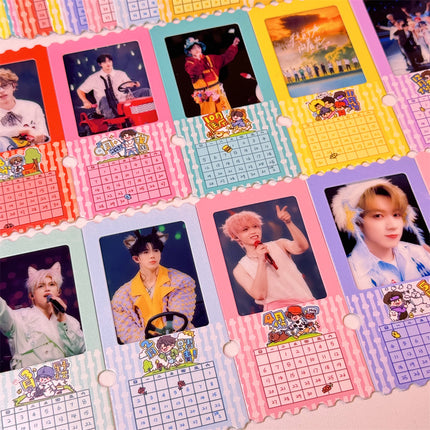 Ten diligent days around ins clip ticket box calendar 2025 calendar light and shadow photo reversal film calendar