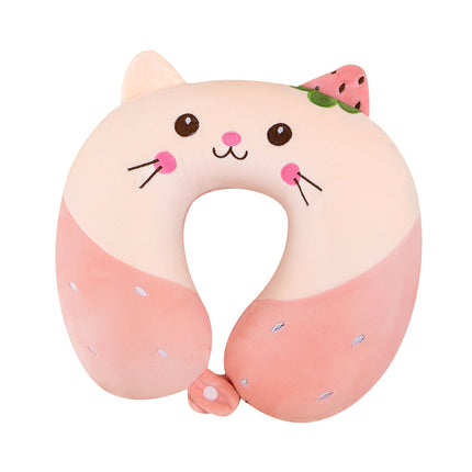Neck Pillow Travel Memory Foam U-shaped Pillow Cartoon Gift Sponge Sleeping Neck Pillow Embroidery Slow Rebound Nap Pillow
