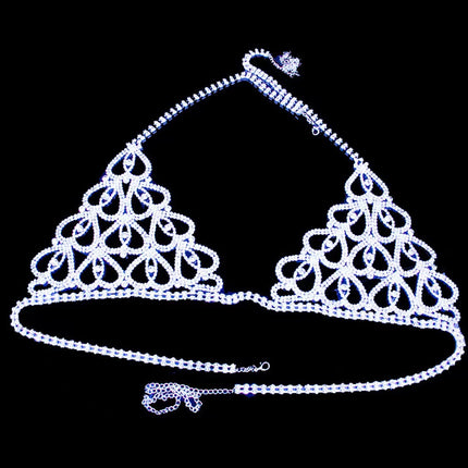 Cross-Border Export Underwear Set Chain Versatile Body Chain Sexy Chest Accessories European and American Summer Women's Beach Chest Chain Underwear Set